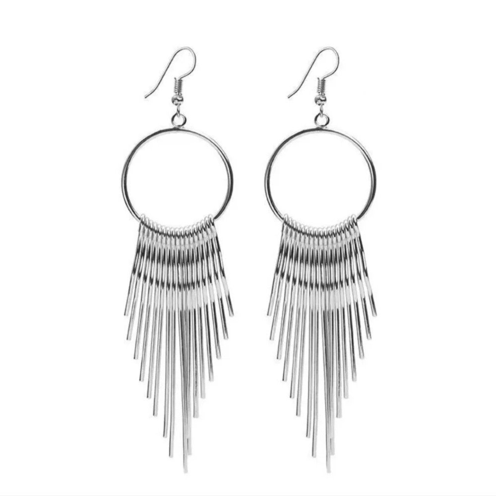 New Women's Metal Tassel Drop Fashion Earrings Jewelry